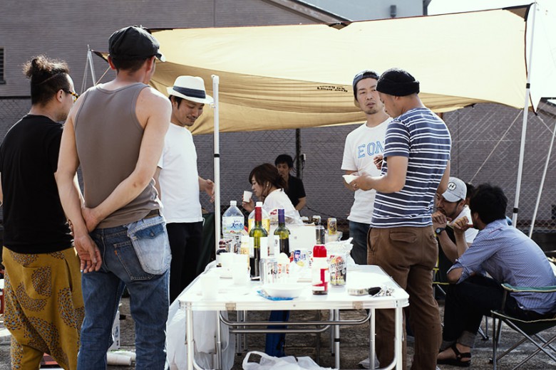 益田工房と関係者、友人によるBBQ