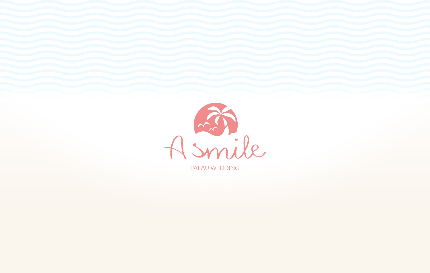 PALAU WEDDING A smileのWEBサイトとCI
