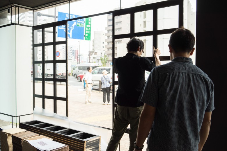 益田工房富ヶ谷オフィス、組子作業風景