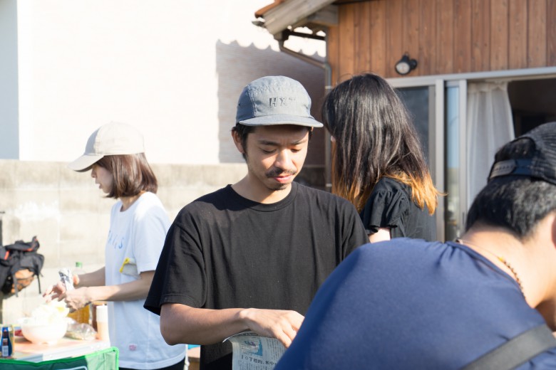 蟠竜湖湖畔開催のBBQ風景