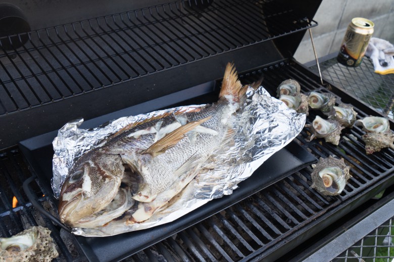 蟠竜湖湖畔開催のBBQ風景
