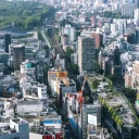 [写真] 渋谷の空から撮影した街 撮影地: 渋谷の高層ビル屋上